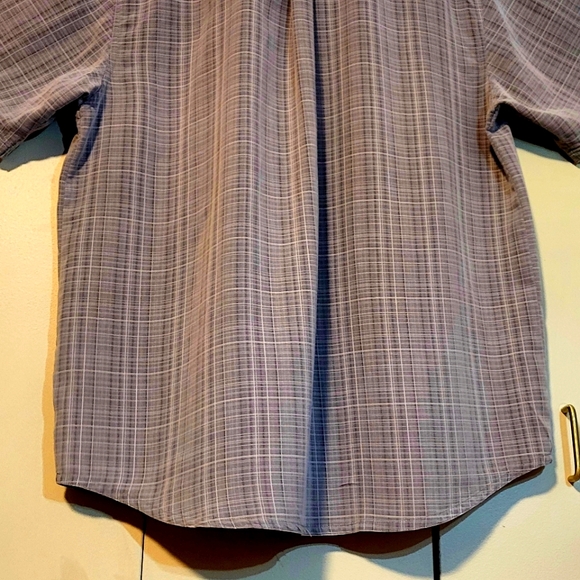 Columbia men's casual button-down short-sleeve shirt, Sze Large,  plaid pattern - Picture 10 of 13